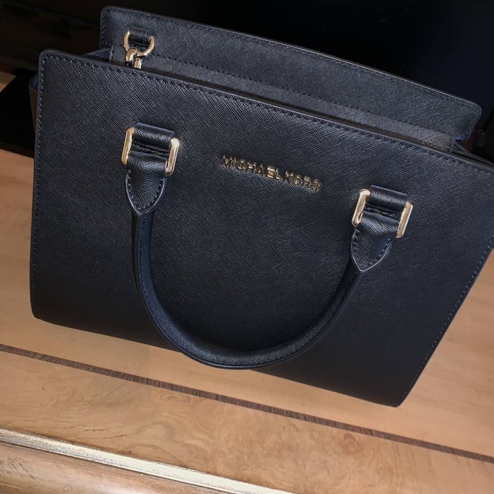 Black & gold Michael Kors purse